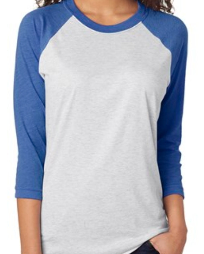 Royal Blue Baseball Tee