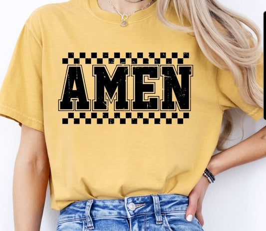 #8 Checkered AMEN