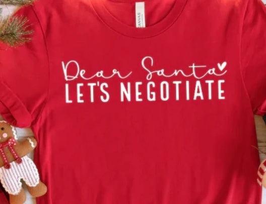 Dear Santa lets negotiate